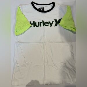 Hurley Youth Black and White Crew Neck Tee